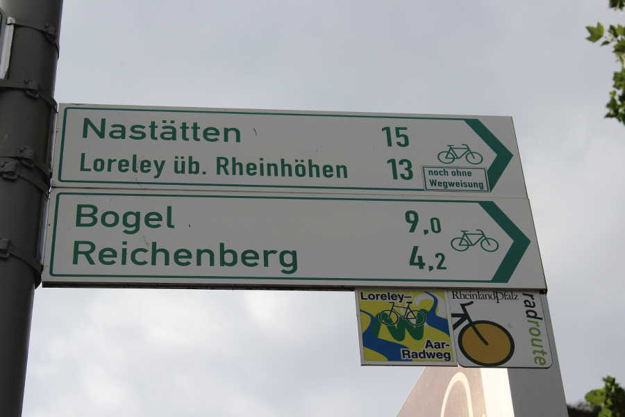 Radwanderwege auf den Rheinhöhen